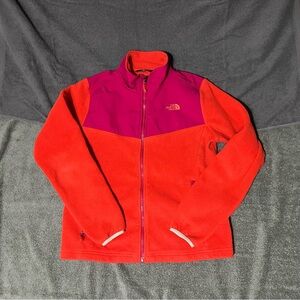 Women’s Medium The North Face Denali Fleece Jacket Orange Magenta